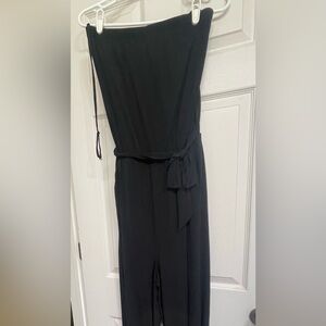 Lane Bryant Black Elegant Jumpsuit with Tie Waist